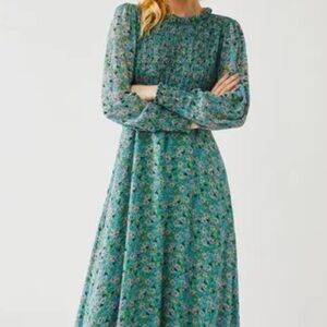 Ghost London Floral midi dress